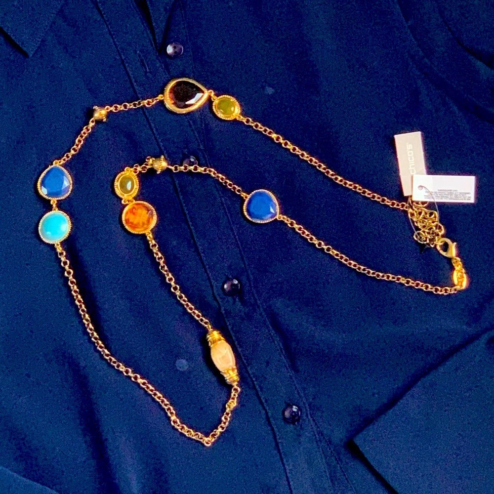 Chico’s Single Strand Reversible Necklace